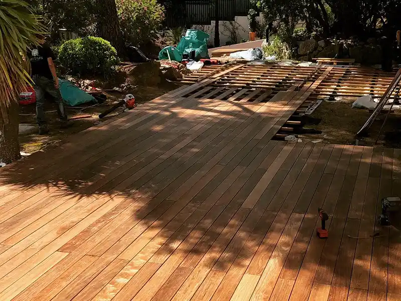 Jardin avec piscine